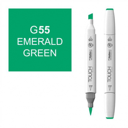 Маркер "Touch Brush" 055 светлый изумрудный зеленый G55